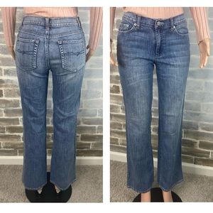 New York & Company Jeans, Mid-Rise, Straight Leg, Dark Vintage Denim, Size 8